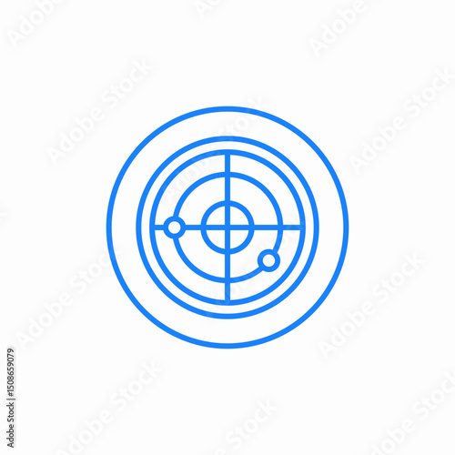 target focus icon sign vector