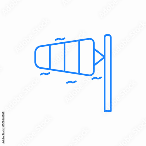 wind sock icon sign vector