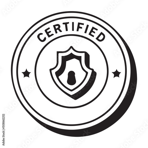 Certified batch icon