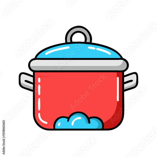 Closed pot or casserole dish for food.