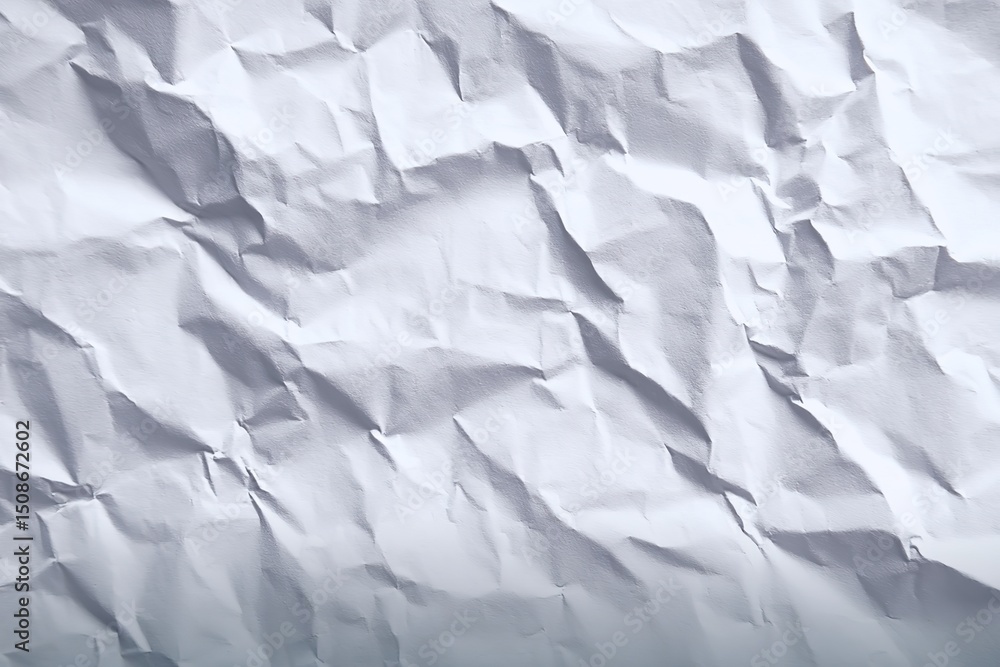 Obraz premium Crumpled White Paper Texture Background