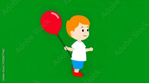 boy with balloon