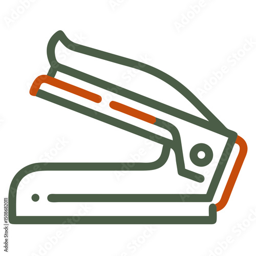 Minimalistic Stapler Vector Icon - Simple and Modern Office Symbol