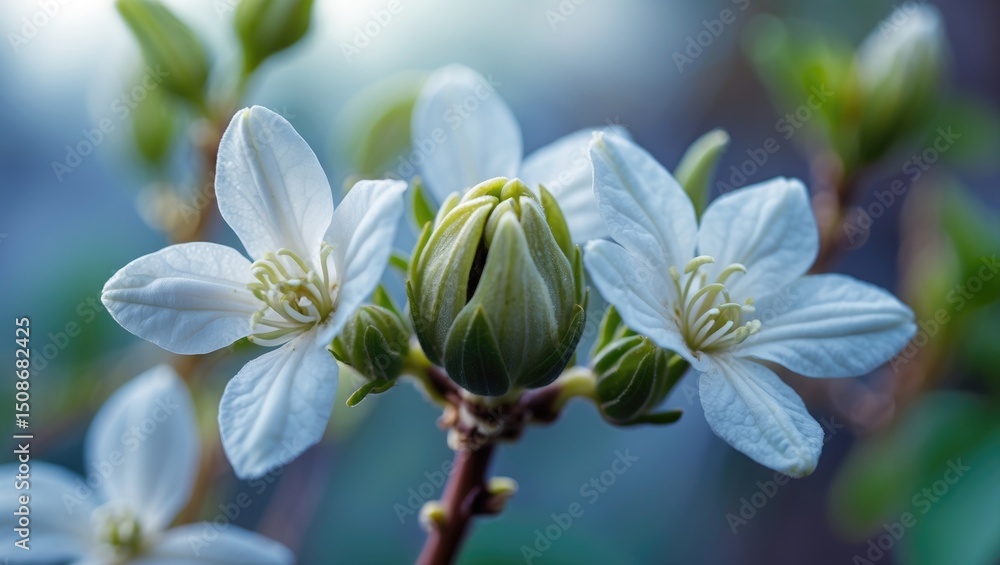 Fototapeta premium A Bud of Jasmine Flower