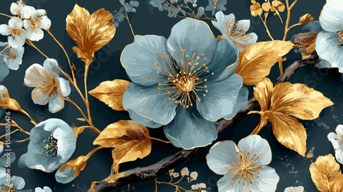 cherry blossom, flower, pattern, floral, seamless, vector, illustration, nature, spring, blossom, design, wallpaper, decoration, flowers, pink, cherry, tree, art, leaf, beauty, plant, texture, branch,