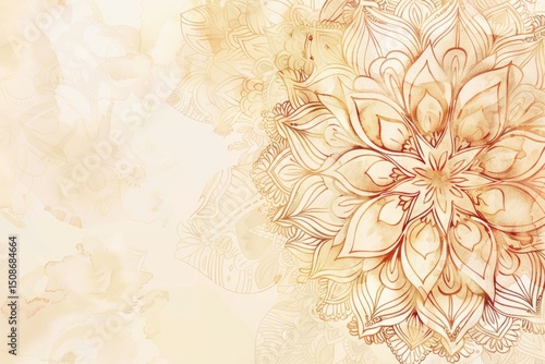 Vibrant and detailed illustration of traditional Indian henna designs, perfect for Diwali festivities. The intricate patterns and motifs are a testament to the rich cultural heritage of India