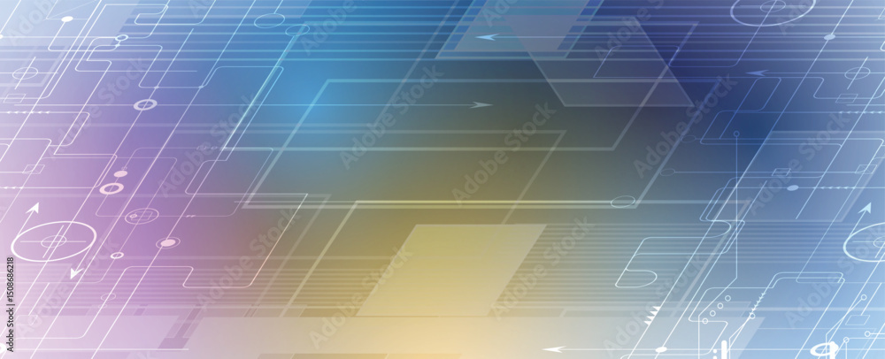 Fototapeta premium Abstract high digital technology and science background