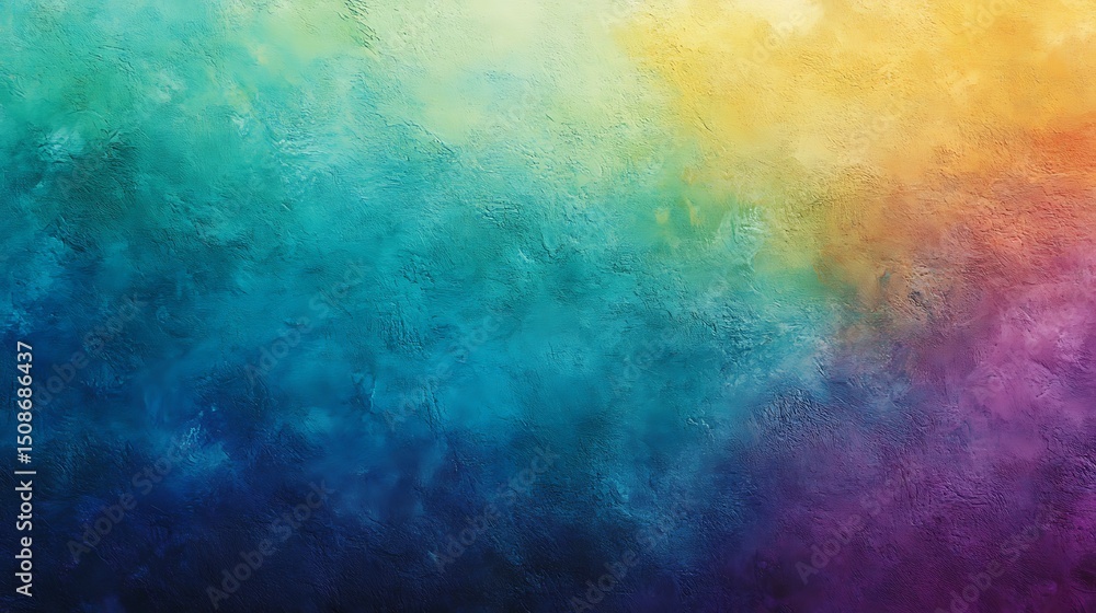 Abstract rainbow gradient background with textured painted effect and vibrant colour palette Abstract rainbow gradient background with textured painted effect and vibrant colour palette