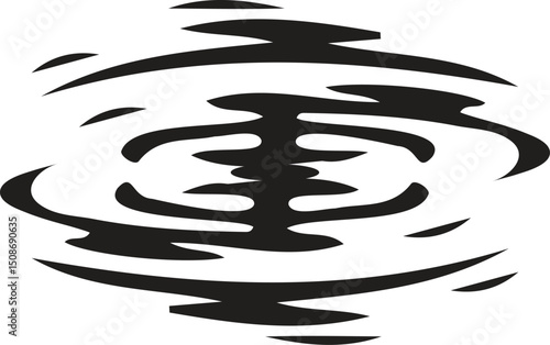 Transparent vector water splash and wave on light background