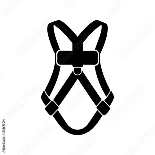climbing harness icon vector flat and clean look