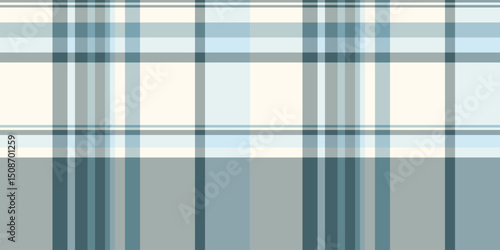 Subtle, calming blue and cream plaid pattern. Perfect for textile design, website backgrounds, or print projects seeking a sophisticated, understated aesthetic.  Evokes feelings of serenity and order.
