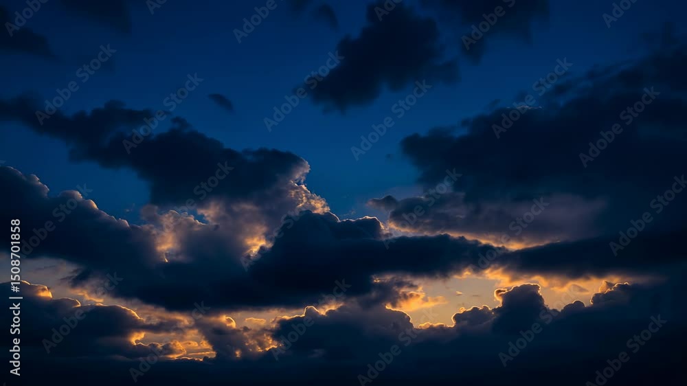 Dramatic sunset clouds Dramatic sunset clouds