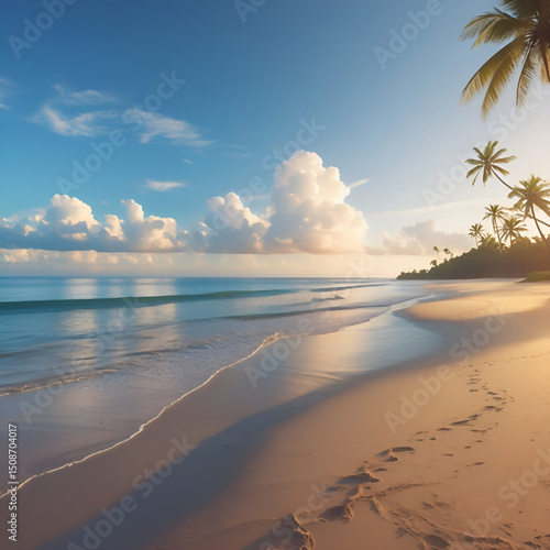sunset on the beach