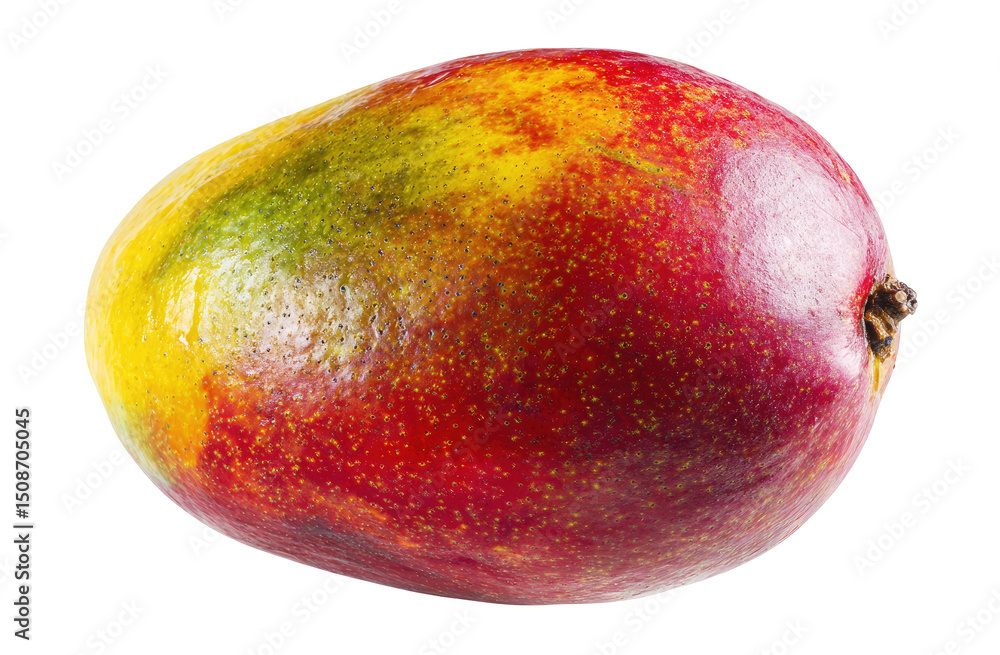 Ripe Mango Fruit Close Up Isolated on Transparent Background Ripe Mango Fruit Close Up Isolated on Transparent Background