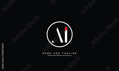 AI, IA Abstract Letters Logo Monogram