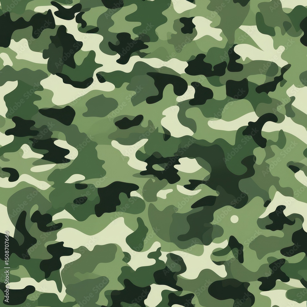 Fototapeta premium Green camouflage pattern backgrounds military repetition.