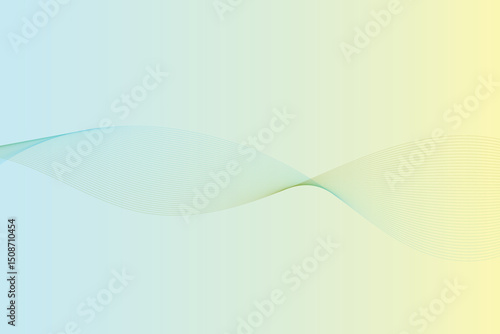 Textured White Background with Metallic Brushed Surface and Flowing Blue Wave Design Elements.Blue Wave Pattern over Metallic Textured Paper