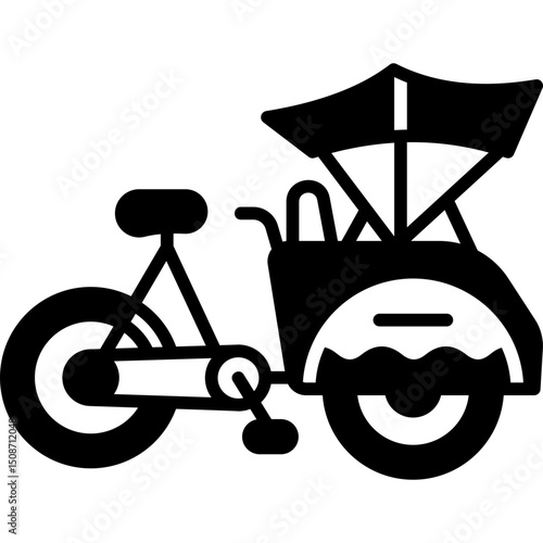 Becak Solid Icon