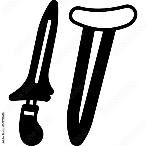 Keris Solid Icon