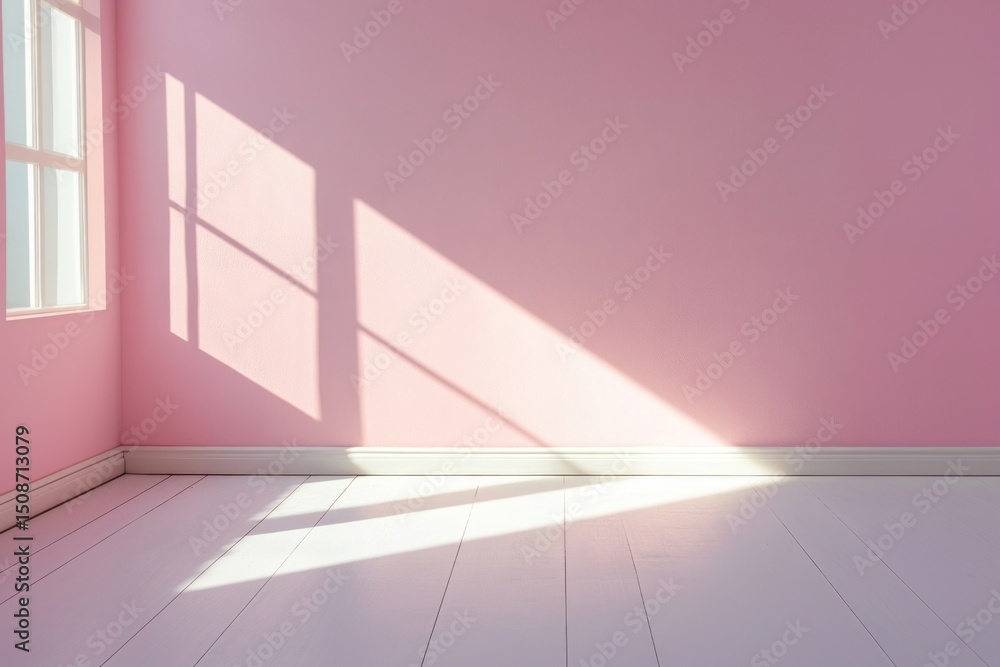 Fototapeta premium Blank room floor minimalist atmosphere.
