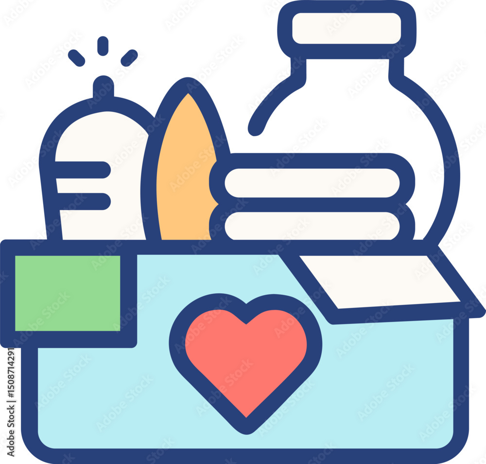 Obraz premium Food donation icon