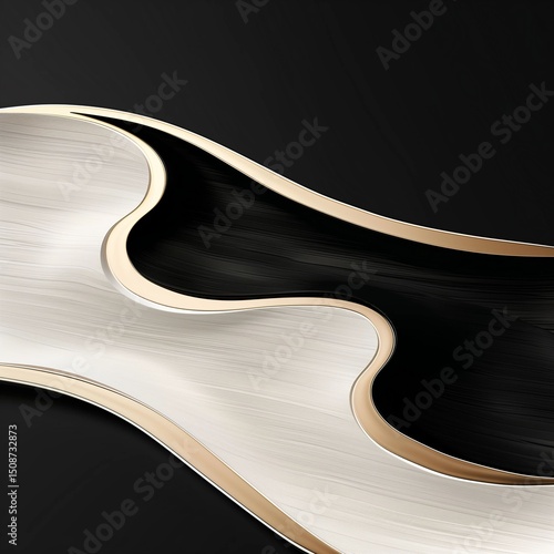 Black and White Metal Curves