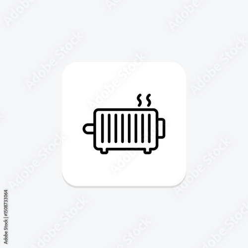 Oil Radiator, vector, pixel perfect, illustrator file