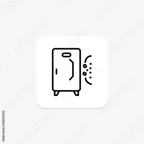 Disinfection Cabinet, vector, pixel perfect, illustrator file