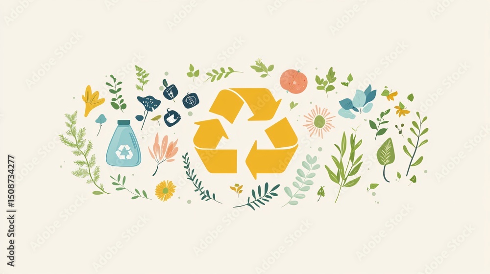 vector infographic showing sustainable lifestyle, recycling, renewable energy, tree planting, water saving, flat design, pastel color palette vector infographic showing sustainable lifestyle, recycling, renewable energy, tree planting, water saving, flat design, pastel color palette