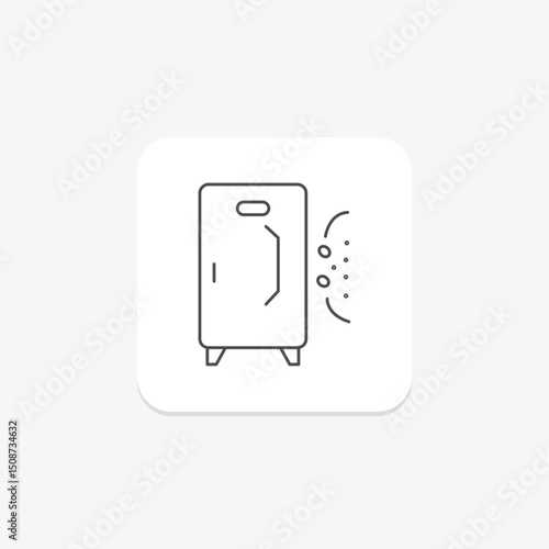 Disinfection Cabinet, vector, pixel perfect, illustrator file