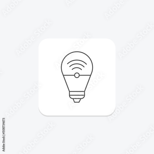 Smart Bulb, vector, pixel perfect, illustrator file