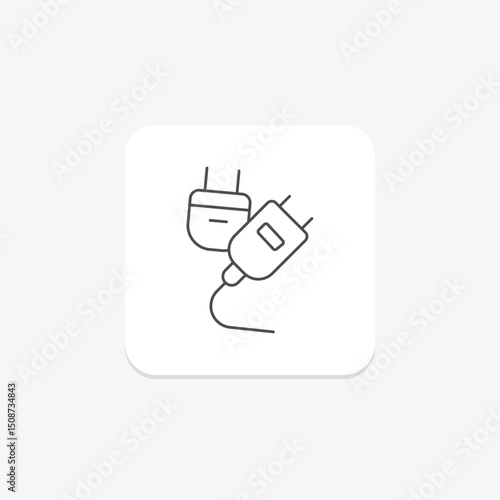Plug Adapter, vector, pixel perfect, illustrator file