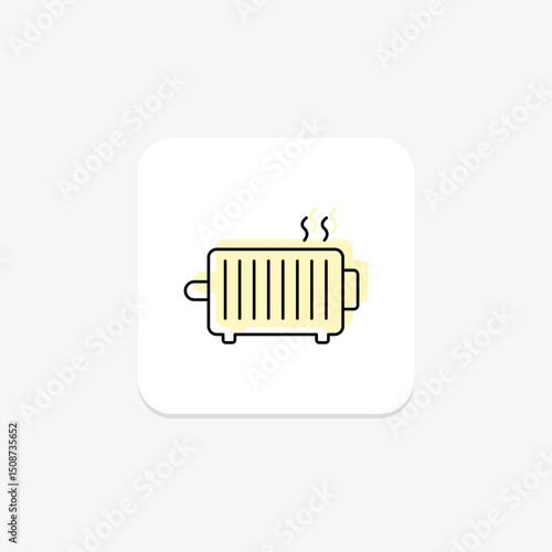 Oil Radiator, vector, pixel perfect, illustrator file