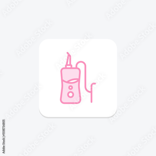 Water Flosser, vector, pixel perfect, illustrator file