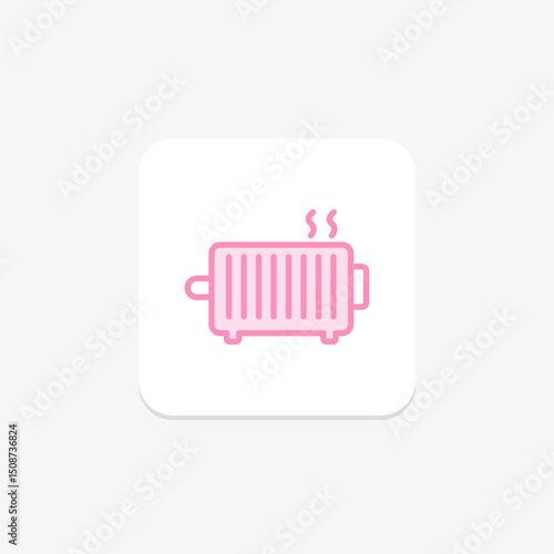 Oil Radiator, vector, pixel perfect, illustrator file