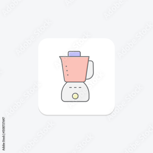 Food Processor, vector, pixel perfect, illustrator file