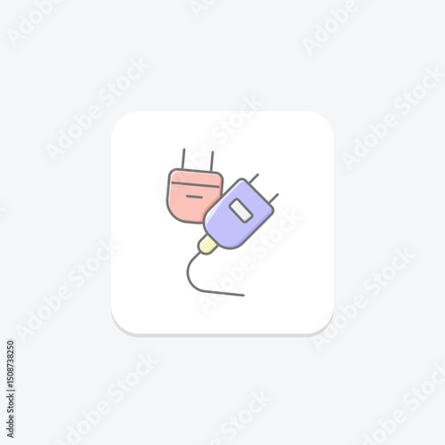 Plug Adapter, vector, pixel perfect, illustrator file