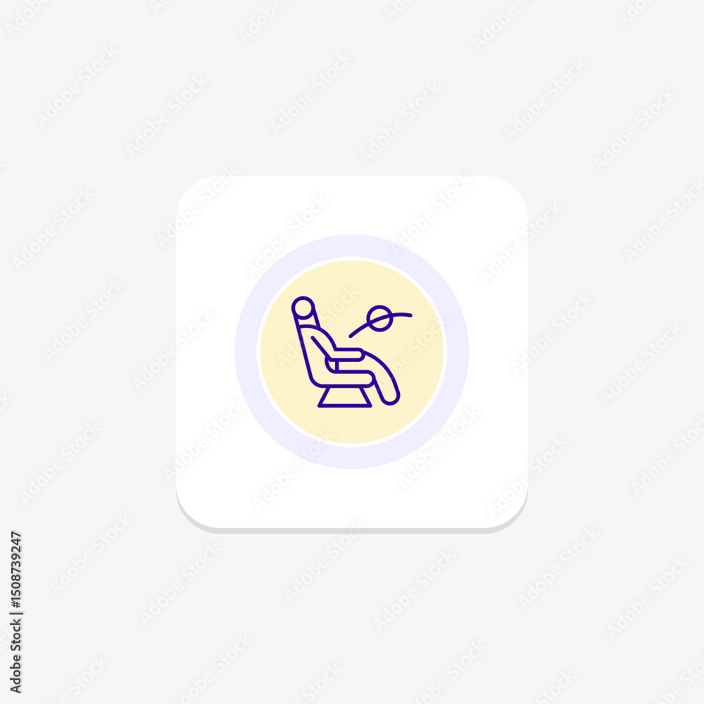 Fototapeta premium Massage Chair, vector, pixel perfect, illustrator file
