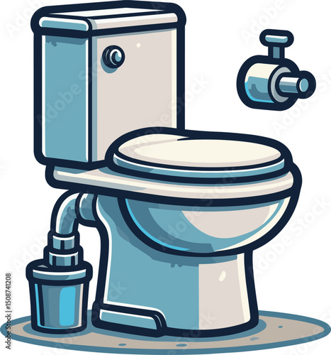 シンプルなトイレのイラスト