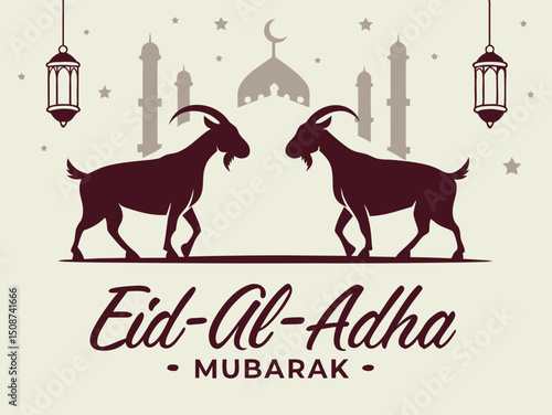 Eid alAdha Mubarak Celebration Ai-Generated