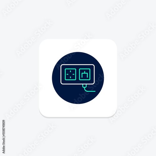 Wall Socket, vector, pixel perfect, illustrator file