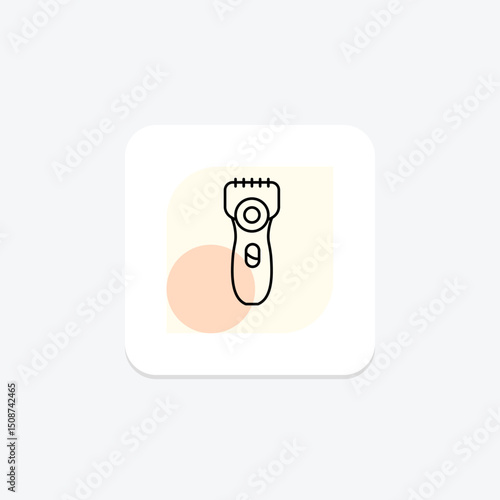 Electric Shaver, vector, pixel perfect, illustrator file
