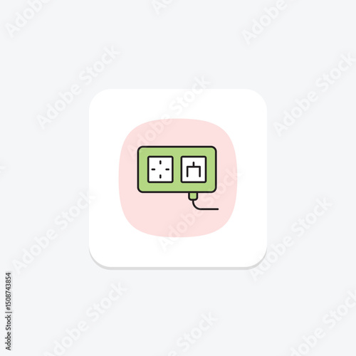 Wall Socket, vector, pixel perfect, illustrator file
