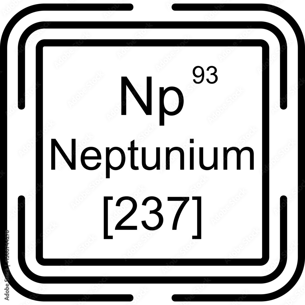 Obraz premium Neptunium Icon