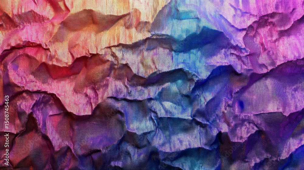 Obraz premium Abstract background with wavy lines and gradient colors. Suitable for website design and digital presentations.