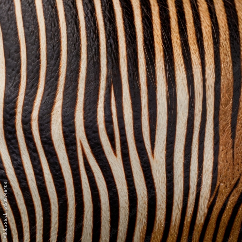 Precisely cropped zebra pattern demonstrating perfect horizontal and vertical repeatability
Precisely cropped zebra pattern demonstrating perfect horizontal and vertical repeatability