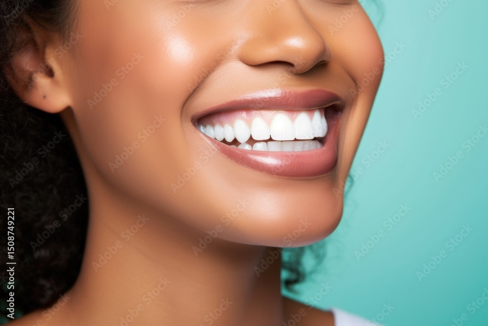 Fototapeta premium Smiling teeth smile skin.