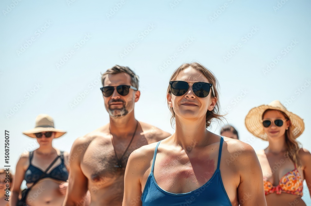 Sunburn and Heatstroke Illustrations Sunburn and Heatstroke Illustrations