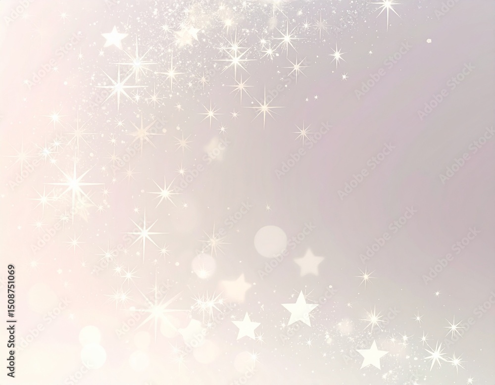 白い星が光るきらきらの背景 白い星が光るきらきらの背景