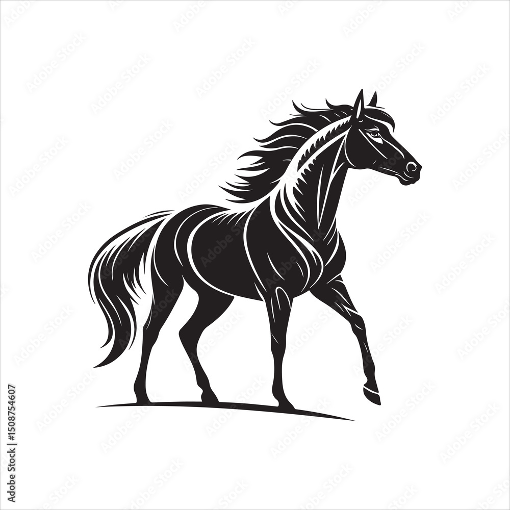 horse silhouette vector horse silhouette vector
